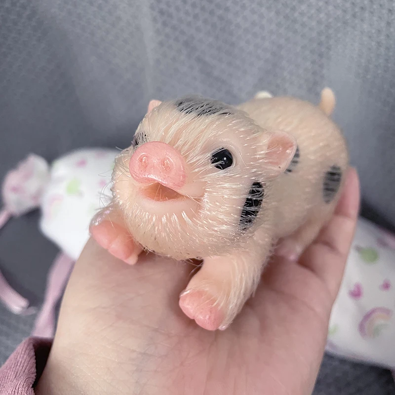 Reborn Baby Doll Silicone Realistic - 5 pollici sorriso faccia bambola di
