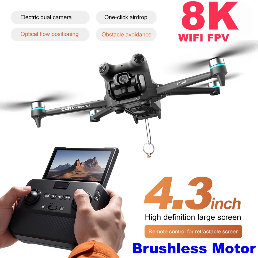 Drone con Schermo e Doppia Fot - Fpv Brushless Rc Drone 4K recensione e prezzo