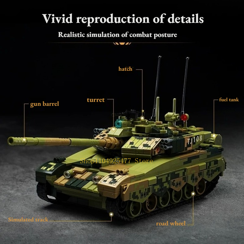 KEEPPLEY Blocchi da Costruzion - Lego Compatible Military Tank recensione e prezzo