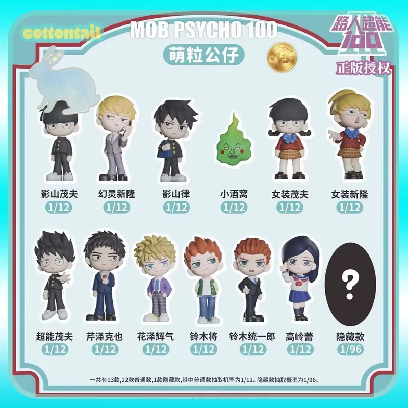 Cottontail Mob Psycho 100 Mini - Anime Action Figure Blind Box recensione e prezzo